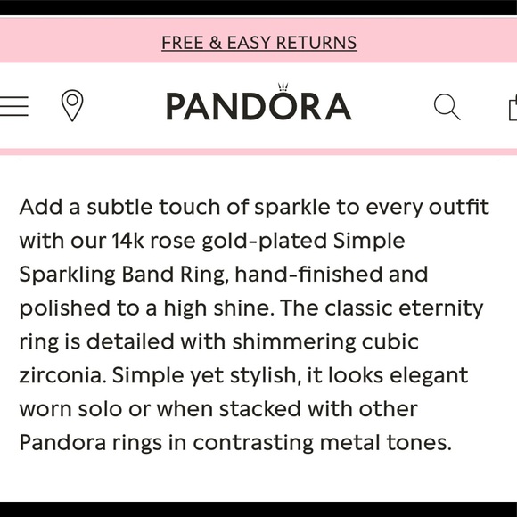 Pandora Rose Gold Band - Picture 7 of 9